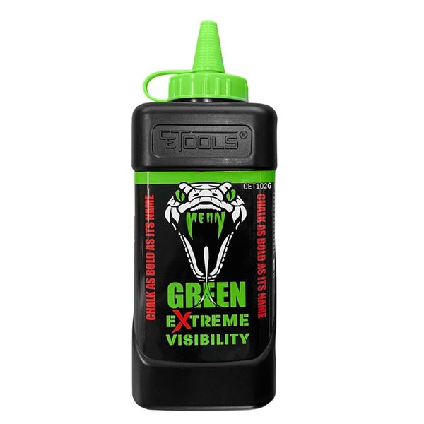 Ce Tools 10 oz. Extreme Visibility Standard Marking Chalk - Fluorescent Green CE8765